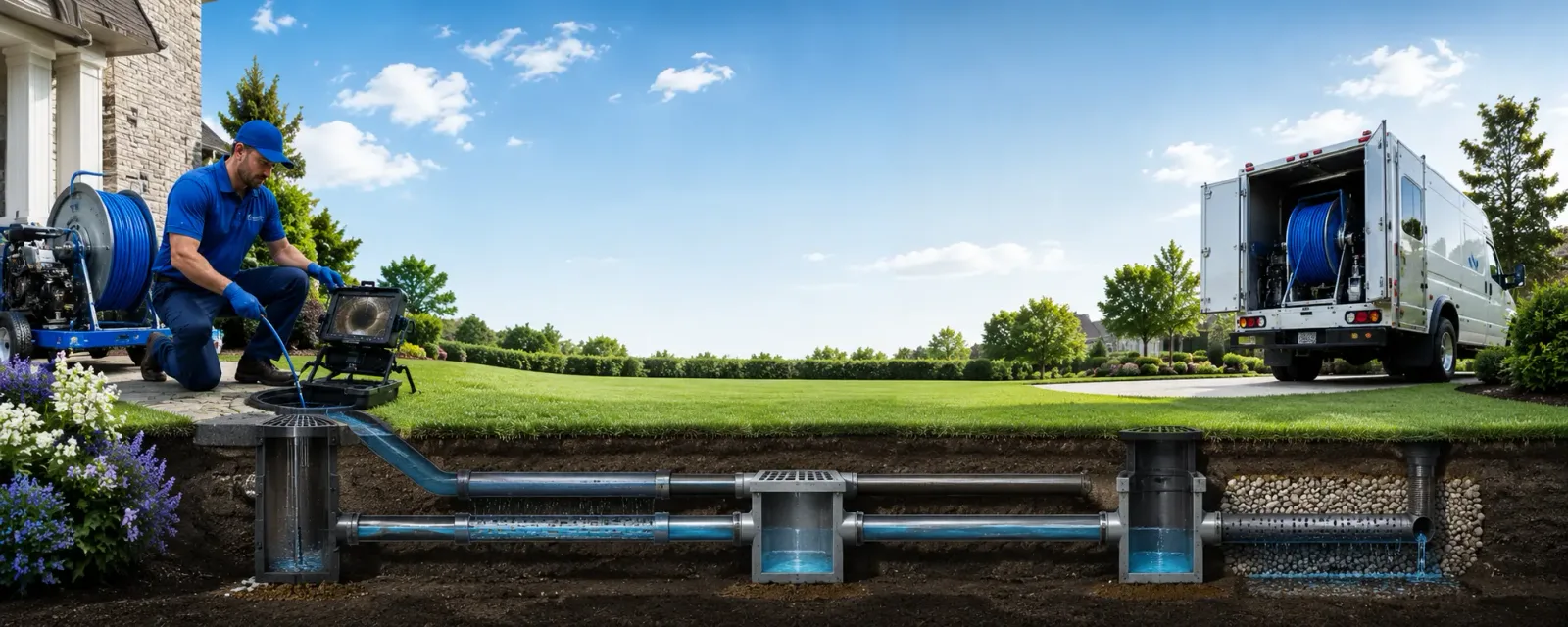 Outdoor drain cleaning information for Liberty Hill, TX